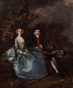 Thomas Gainsborough Portrait of Sarah Kirby and John Joshua Kirby oil painting